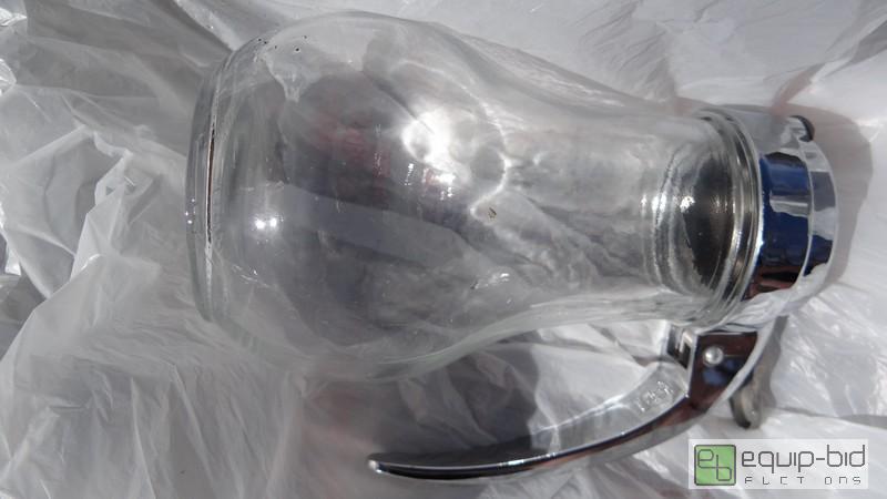 lot 741 image: Lot Of (5) Glass Syrup Dispensers