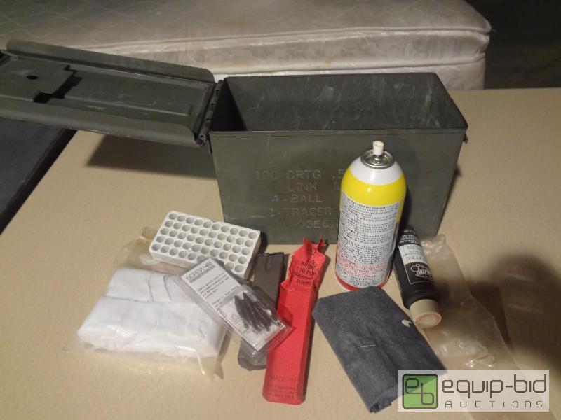 lot 123 image: Military box with extras