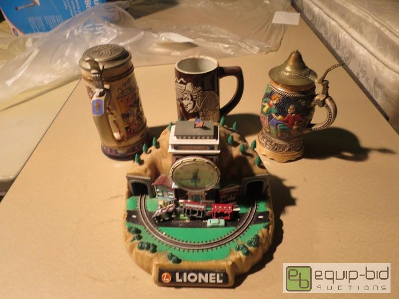 lot 179 image: Stein mugs and Lionel Train Collectible