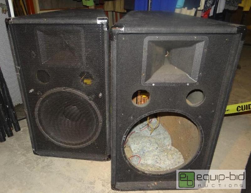 lot 4089 image: Set of (2) 2 Way Stage Speakers