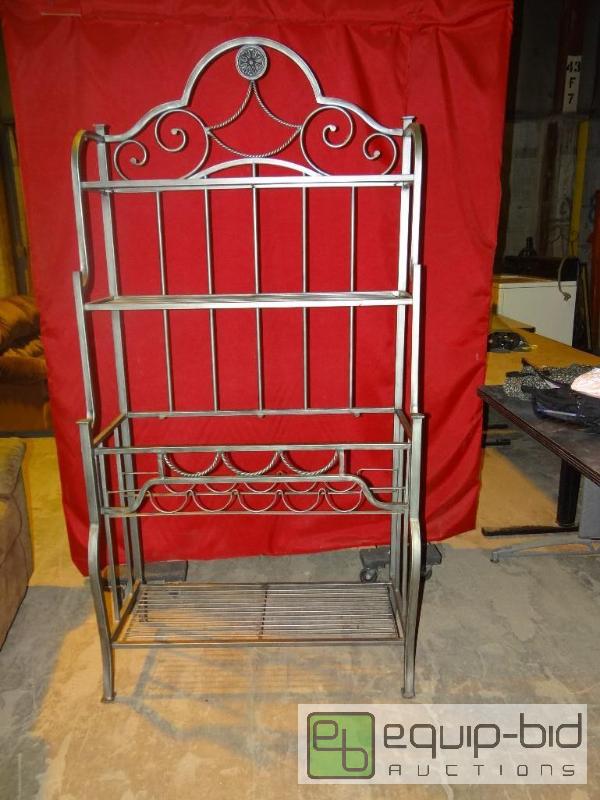 lot 4111 image: Metal Kitchen 3 Tier Shelf