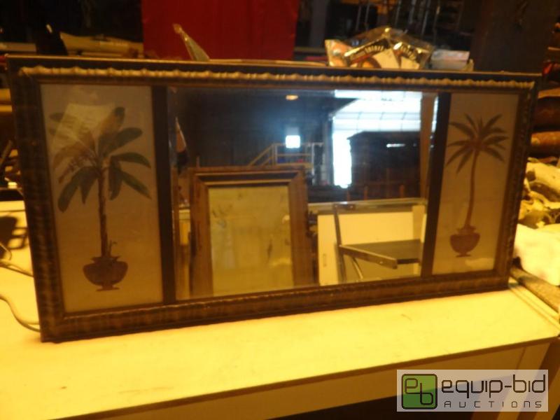 lot 4157 image: Palm Tree Mirror Framed Are