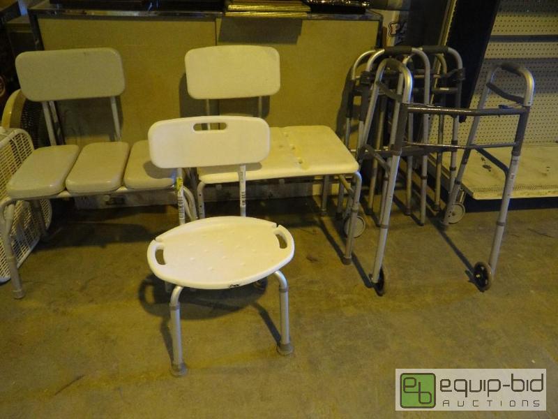 lot 4275 image: Lot of Walkers & Handicap Bathtub Transfers