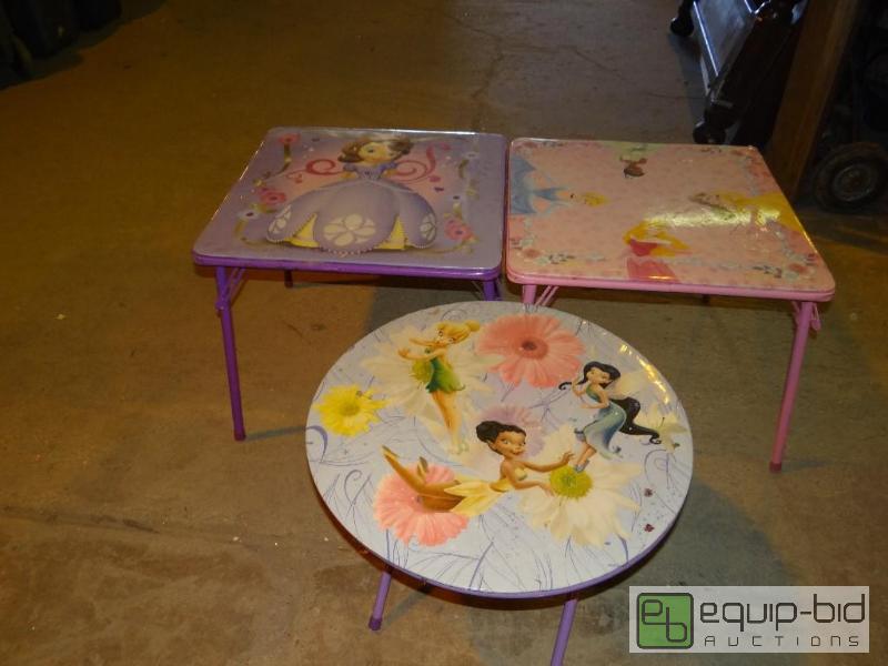 lot 4288 image: Lot of 3 Kids Tables