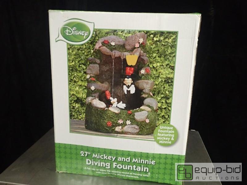 lot 210 image: Disneys Mickey and Minnie 27in Diving Fountain