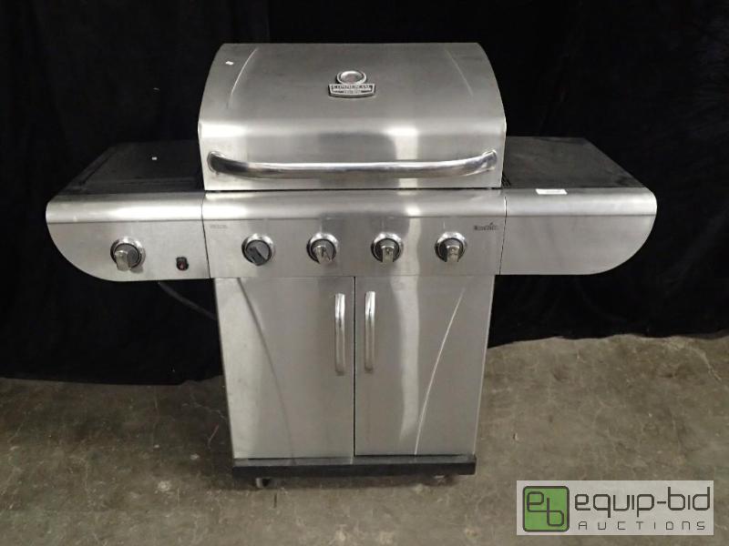 lot 261 image: Char Broil Commercial Series Four Burner Propane Grill with Side Burner