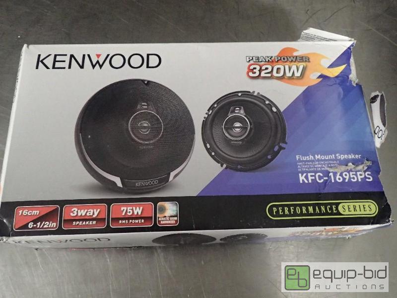 lot 280 image: Kenwood 3 Way 320 Watt Speakers
