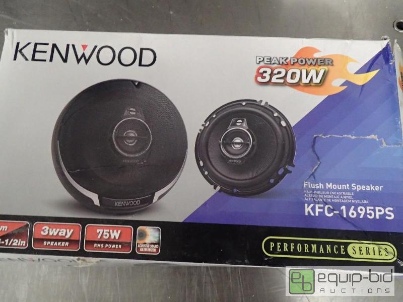 lot 282 image: Kenwood 3 Way 320 Watt Speakers