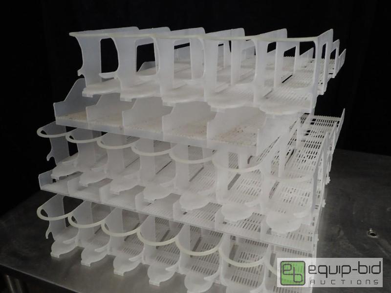 lot 338 image: (5) Plastic Merchandising Shelves