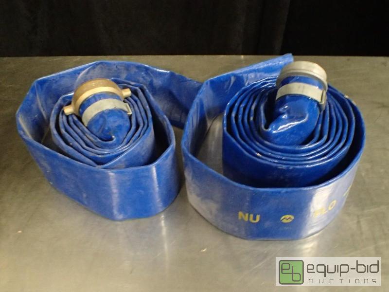 lot 343 image: (2) NU FLO 2.5in Diameter Fitting Pool Drain Hose