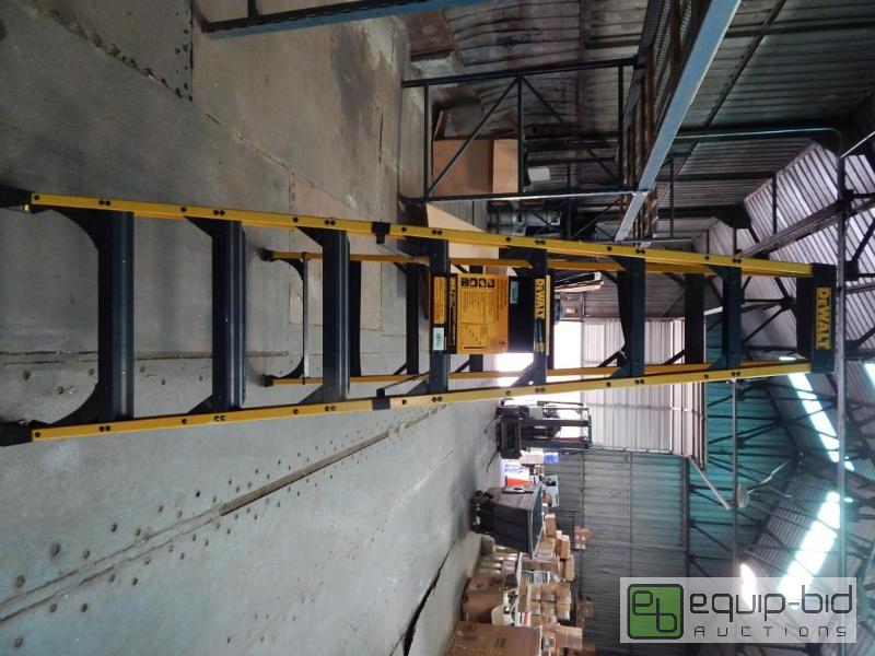lot 5818 image: DeWalt Fiberglass Step Ladder 500lb Load Rating
