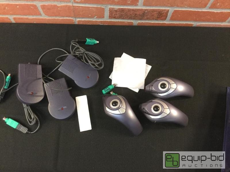 lot 130 image: Phaser Wireless Track Ball Mouse  Quantity 3...