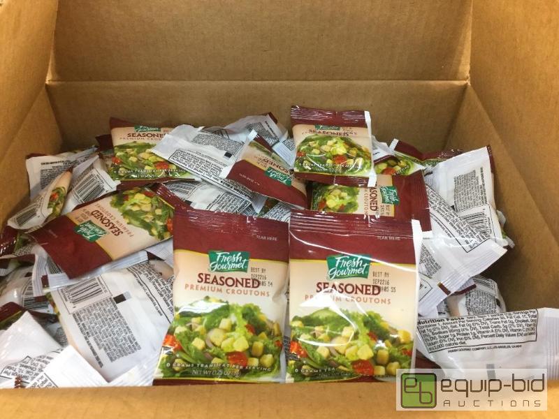 lot 134 image: Fresh Gourmet Cube Seasoned Croutons  Quantit...