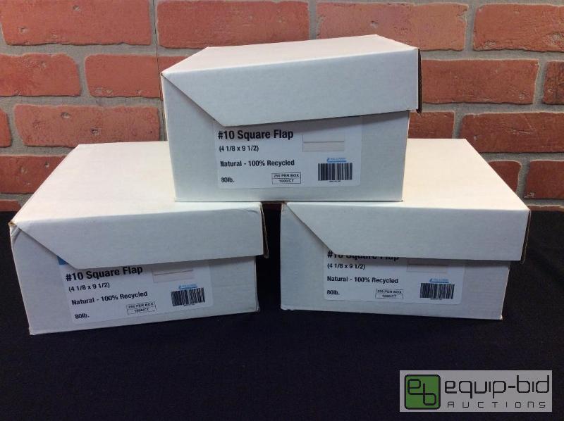 lot 144 image: Envelopes #10 Square Flap  Quantity 750 Enve...