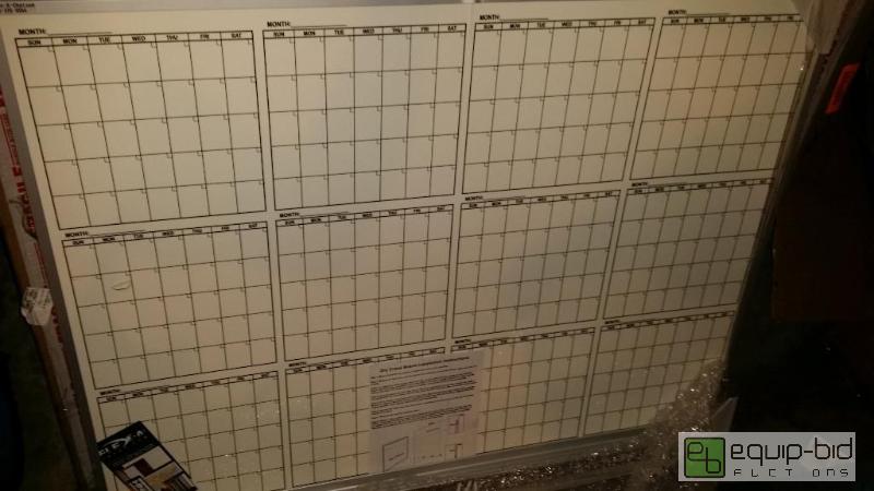 lot 18 image: Flex A 12 month calendar white board