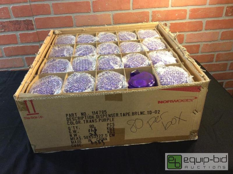 lot 297 image: Tape Dispensers  Quantity 80 Color Transpar...