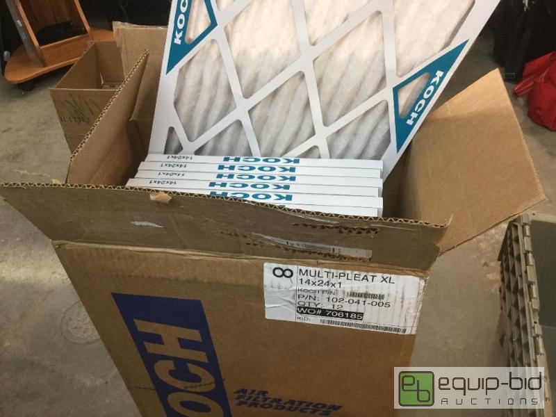 lot 43 image: Multi-Pleat XL Koch Air Filters  Quantity 12...