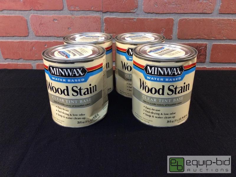 lot 58 image: Minwax Water-Based Wood Stain Clear Tint Base...