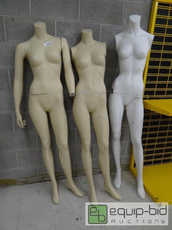 lot 2650 image: Lot of 3 mannequins....