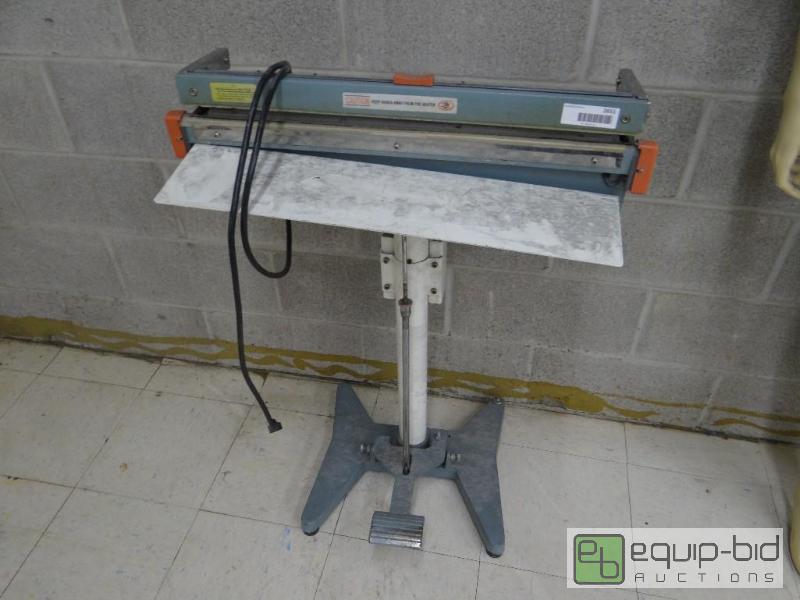 lot 2651 image: Commercial impulse foot sealer with cutter.  ...