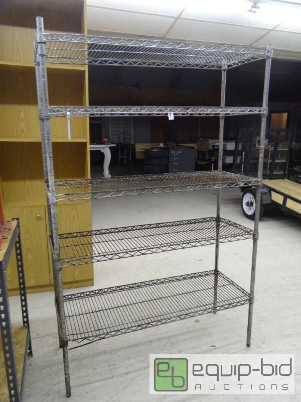 lot 498 image: Metro rack with 5 shelves.  48&quot x 18&quo...