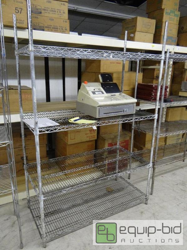 lot 508 image: Metro rack with 4 shelves.  48&quot x 24&quo...