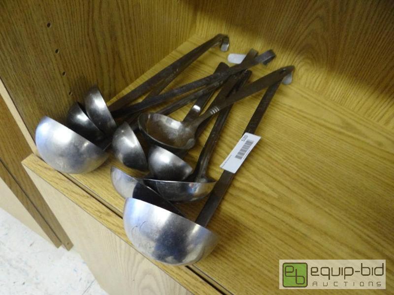 lot 520 image: Lot of 9 various sized ladles.&nbsp...