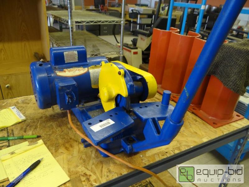 lot 529 image: Aeroquip commercial hose cut off saw.  Works ...