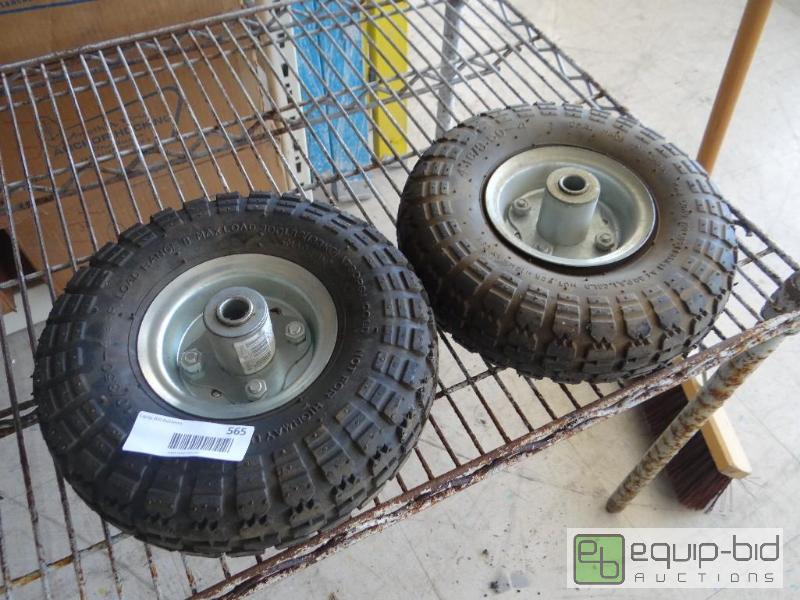 lot 565 image: Pair of 2 wheeler wheels....