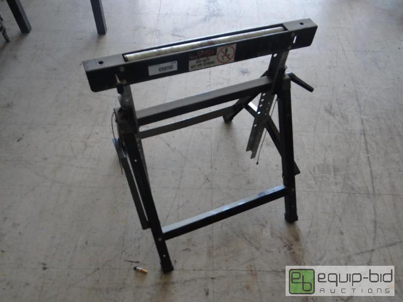 lot 574 image: Adjustable saw horse with roller on top....