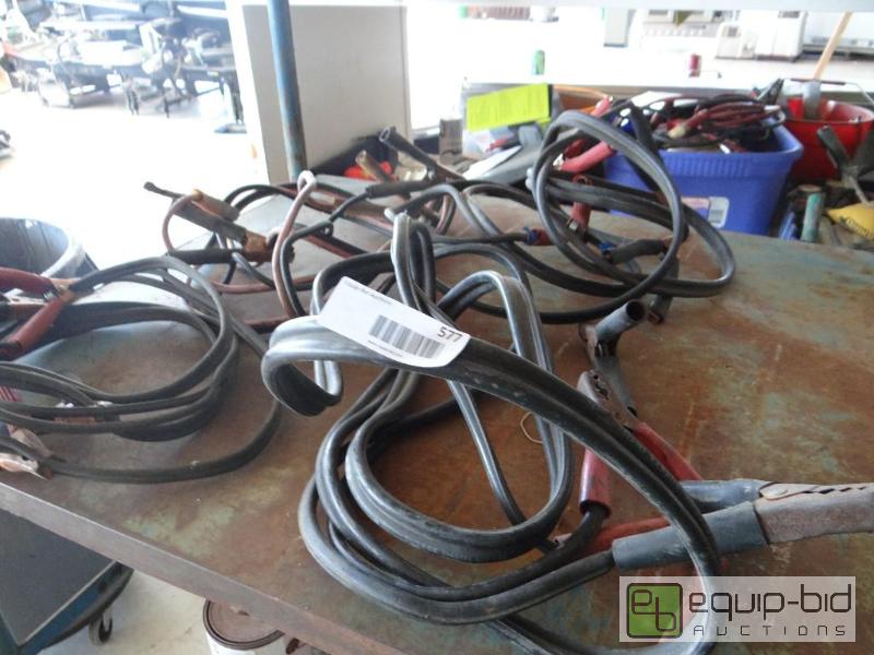 lot 577 image: 4 sets of jumper cables....
