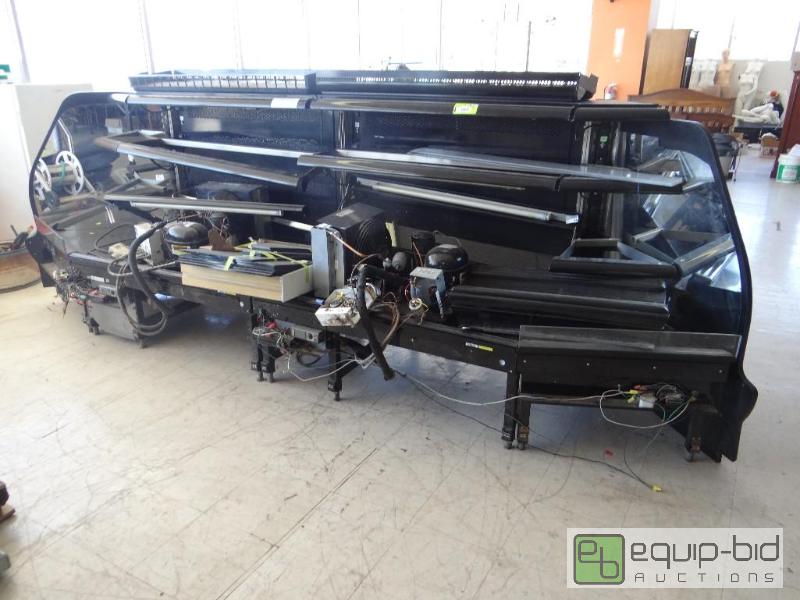 lot 579 image: 2 piece refrigerated deli case with 2 compres...