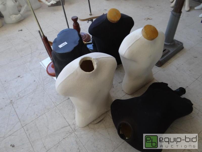 lot 582 image: Lot of 5 mannequin busts.&nbsp...