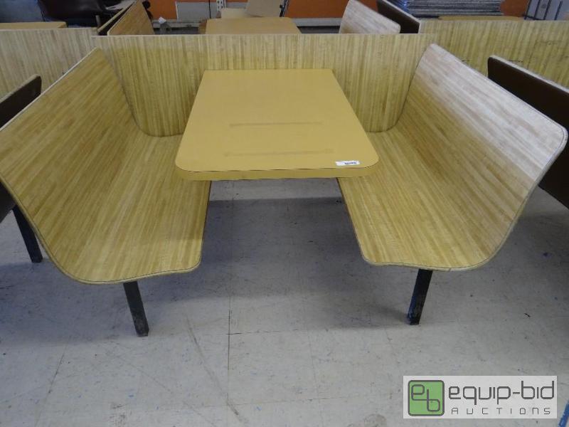 lot 757 image: All in 1 booth section with 2 booth seats and...