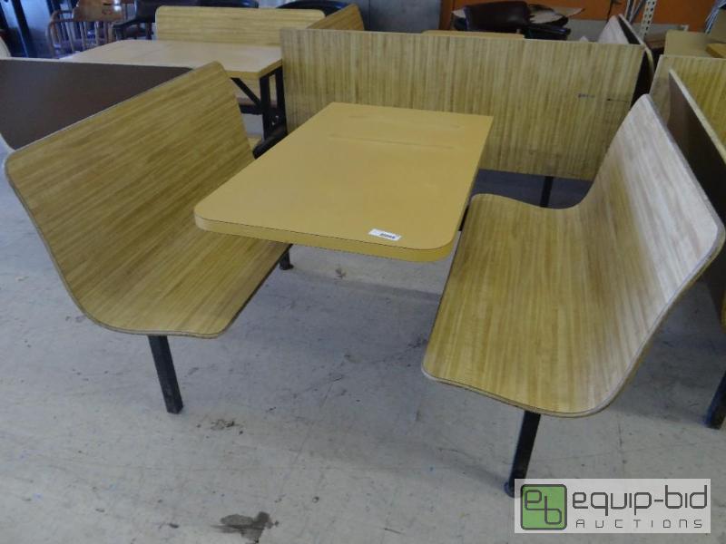lot 758 image: All in 1 booth section with 2 booth seats and...
