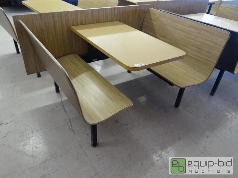 lot 760 image: All in 1 booth section with 2 booth seats and...