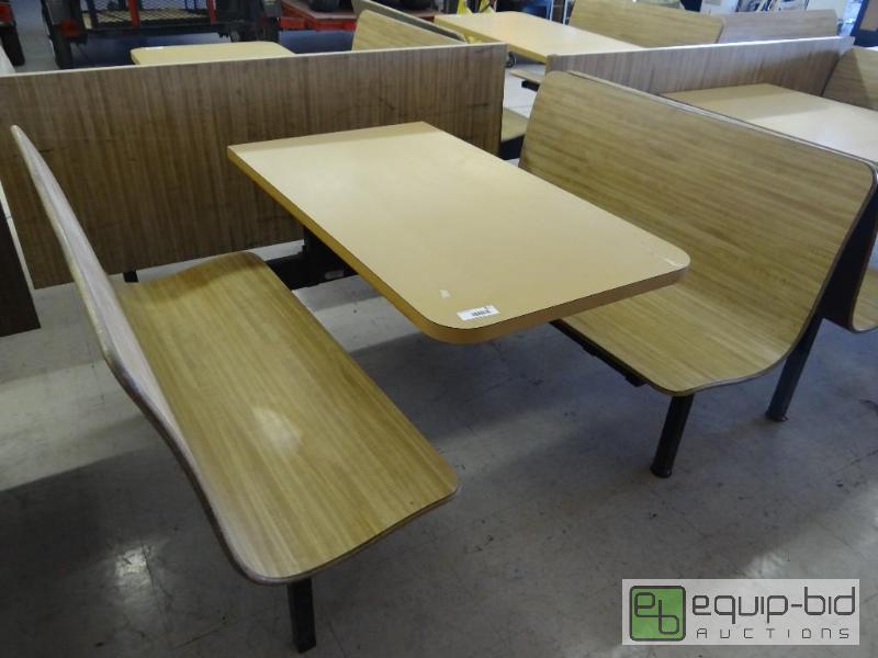 lot 761 image: All in 1 booth section with 2 booth seats and...