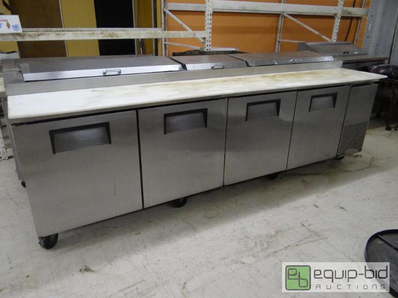 lot 793 image: True M-TPP-119 4 door stainless steel refrige...