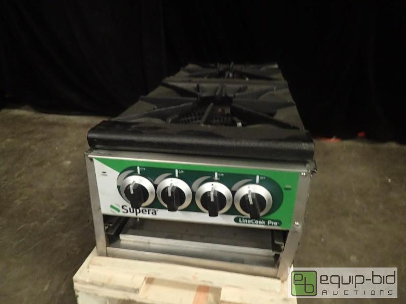 lot 3062 image: Supera 18 Gas Two Burner Stock Pot Range (SPR2-2)
