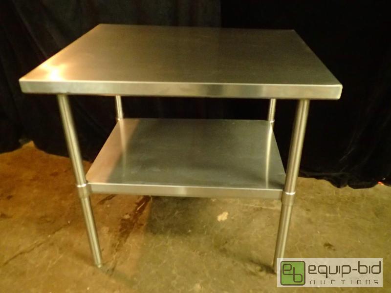lot 3079 image: Elkay SSP Stainless Steel Table