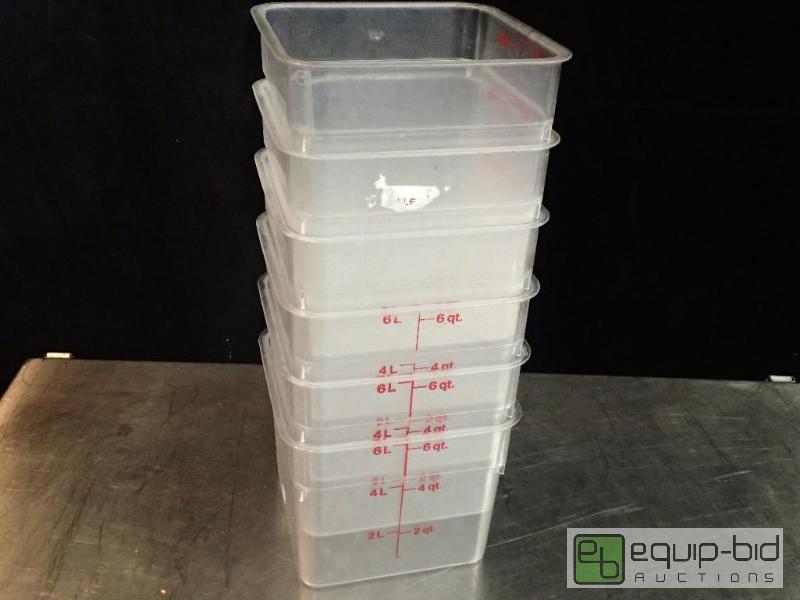 lot 3092 image: (6) Food Storage Containers