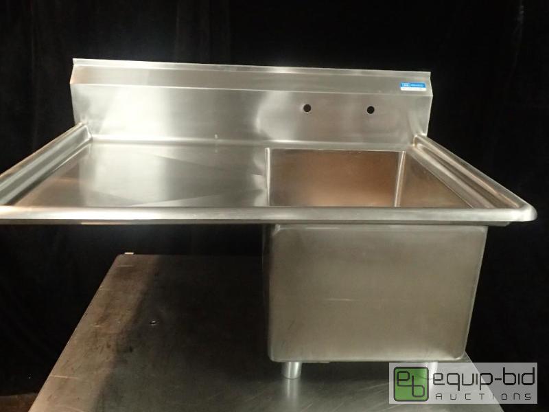 lot 3201 image: BK Resources 1 Compartment Sink with Drainboard