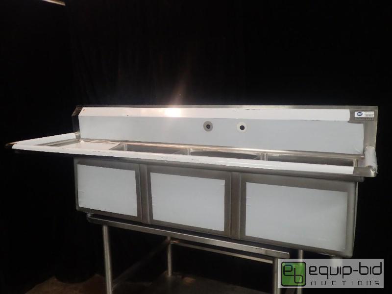 lot 3205 image: (SK3-1818-L18-1) Supera Three Bay Sink