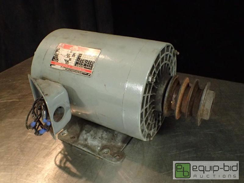 lot 3209 image: Dayton Three HP Industrial Motor