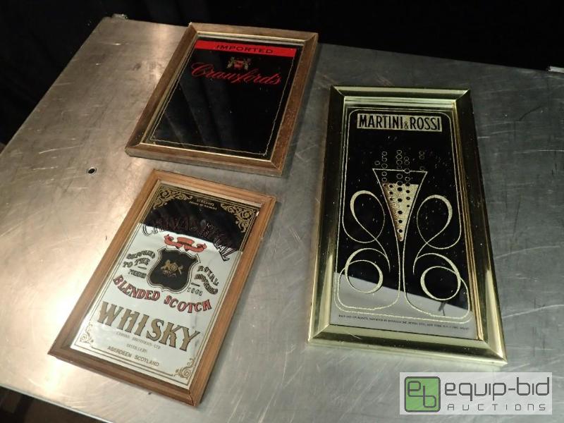 lot 3214 image: Lot of Bar Wall Art