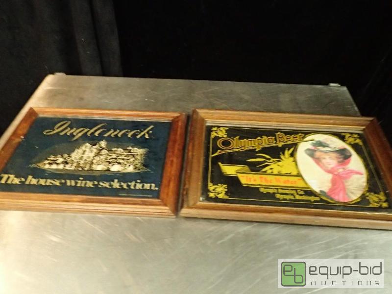 lot 3215 image: Lot of Bar Wall Art