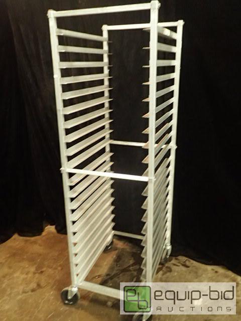 lot 4023 image: Aluminum Full Size Sheet Rack on Casters