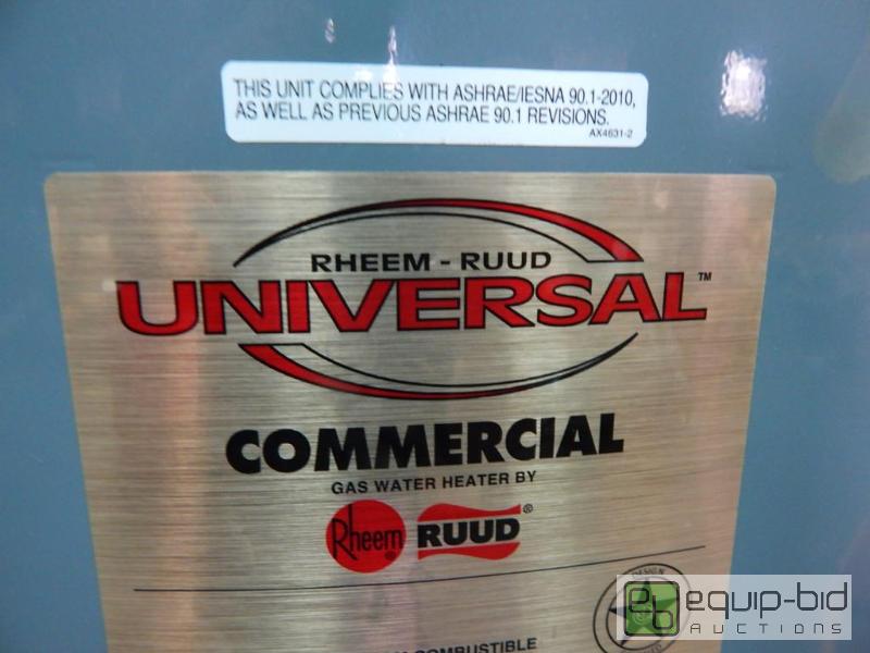 Rheem Ruud Universal Commercial Gas Water Heater | Truckload of Savings  Weekly Semi Sale | Equip-Bid