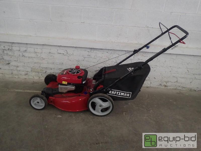 Craftsman 190cc Briggs Stratton Gold Engine 22 Front Drive Self Propelled EZ Lawn Mower Residential Kitchen Laundry Gym and Yard Equipment Auction Equip Bid