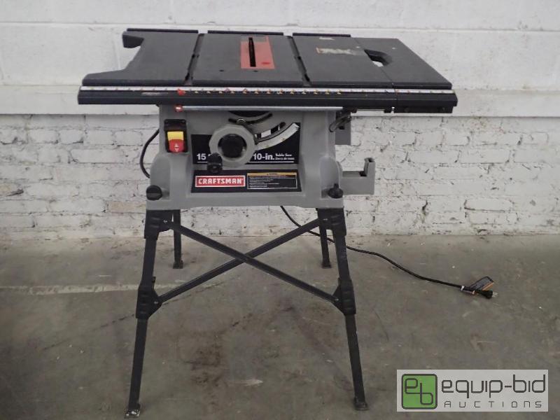lot 3285 image: Craftsman 10 Portable Table Saw